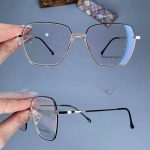 عینک فریم فلزی زاویه دار دماغه یک تیکه  01049