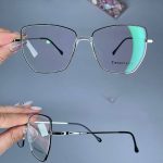 عینک فریم فلزی پروانه ای دماغه یک تیکه 01044