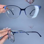 عینک فریم فلزی گربه ای دماغه یک تیکه  01042