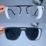 عینک نیم فریم فلزی دوپل زاویه دار کاوردار  010170