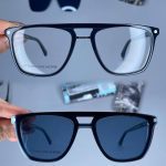 عینک فریم کائوچویی دوپل زاویه دار کاوردار 01095