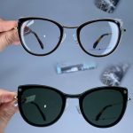 عینک فریم کائوچویی گربه ای پلنگی کاوردار  01071