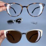 عینک فریم کائوچویی گربه ای پلنگی کاوردار  01074