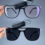 عینک فریم کائوچویی دوپل زاویه دار کاوردار  010194