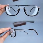 عینک ترکیب کائوچو فلز دوپل مستطیلی  010204