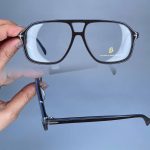 عینک فریم کائوچویی دوپل زاویه دار ضخیم  010226