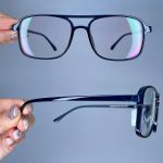 عینک فریم کائوچویی دوپل مستطیلی  010228