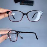 عینک فریم کائوچویی گربه ای دورنگ کوچک   0968