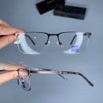 عینک فریم فلزی مستطیلی  0976