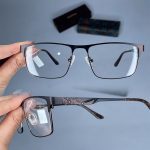 عینک فریم فلزی مستطیلی  0980