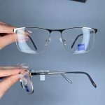 عینک فریم فلزی مستطیلی   0986
