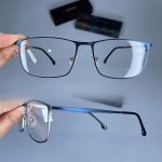 عینک فریم فلزی مستطیلی   01001