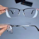 عینک فریم فلزی مستطیلی  01014