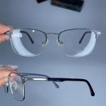 عینک فریم فلزی مستطیلی   01018