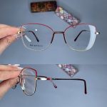 عینک فریم فلزی گربه ای دماغه یک تیکه  01035