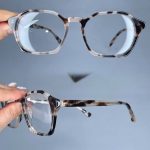 عینک فریم کائوچویی زاویه دار پلنگی رنگی  010259