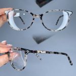 عینک فریم کائوچویی گربه ای پلنگی رنگی  010263