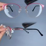 عینک فریم فلزی گرد  010268