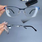 عینک فریم فلزی گربه ای  010304