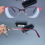 عینک فریم فلزی گربه ای  010280