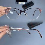 عینک فریم فلزی گربه ای  010281