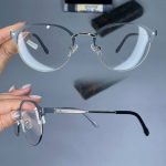 عینک فریم فلزی گرد  010284