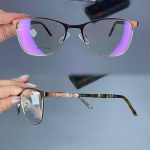 عینک فریم فلزی گربه ای  010287