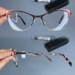 عینک فریم فلزی گربه ای  010291