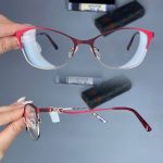 عینک فریم فلزی گربه ای  010294