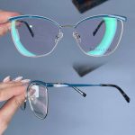 عینک فریم فلزی گربه ای  010295