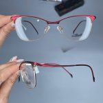 عینک فریم فلزی گربه ای  010298