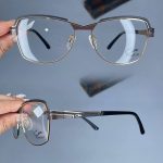 عینک فریم فلزی زاویه دار  010303