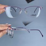 عینک فریم فلزی گربه ای    010301