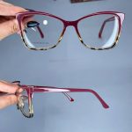 عینک فریم کائوچویی پروانه ای دو رنگ  010309