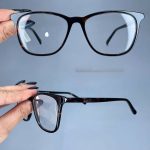 عینک فریم کائوچویی گربه ای پلنگی  010311