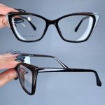 عینک فریم کائوچویی گربه ای پلنگی ضخیم  010313