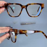 عینک فریم کائوچویی گربه ای پلنگی ضخیم  010322