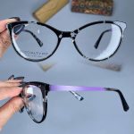 عینک فریم کائوچویی گربه ای پلنگی مشکی  010331