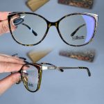 عینک فریم کائوچویی پروانه ای پلنگی  010332