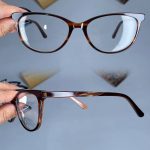 عینک فریم کائوچویی گربه ای پلنگی  010337