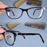 عینک فریم کائوچویی گربه ای پلنگی  010342