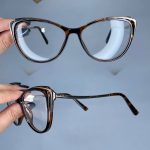 عینک فریم کائوچویی گربه ای پلنگی  010345