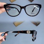 عینک فریم کائوچویی گربه ای پلنگی ضخیم  010350