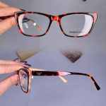 عینک فریم کائوچویی گربه ای پلنگی ضخیم  010358