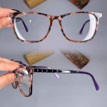 عینک فریم کائوچویی گربه ای پلنگی رنگی   010359