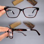 عینک فریم کائوچویی گربه ای پلنگی ضخیم  010361