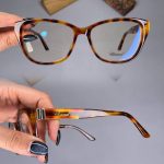 عینک فریم کائوچویی گربه ای پلنگی ضخیم  010365