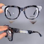 عینک فریم کائوچویی پروانه ای پلنگی رنگی ضخیم  010370