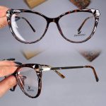 عینک فریم کائوچویی گربه ای پلنگی 010374