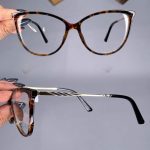 عینک فریم کائوچویی گربه ای پلنگی  010399